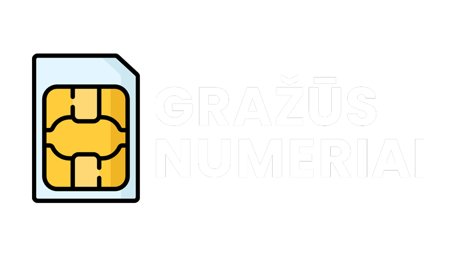 Gražūs numeriai logo